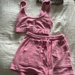 zara terry cloth set